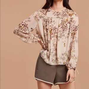 Aritzia Wilfred Floral Lourdes Blouse